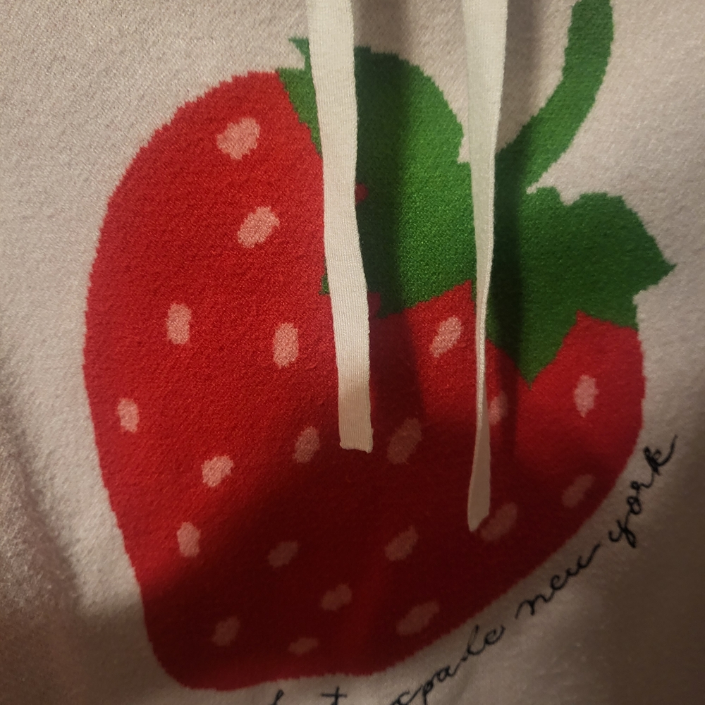 Kate Spade Pink Hoodie with Strawberry Design - Picture 8 of 10